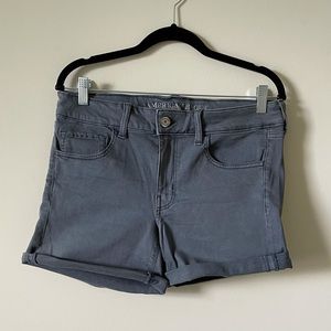 American Eagle Midi Grey Shorts: 12